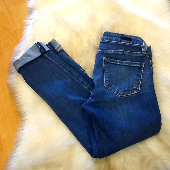 Kut from the Kloth Distressed Skinny Cuffed Jeans-#1388 - Picture 7 of 12